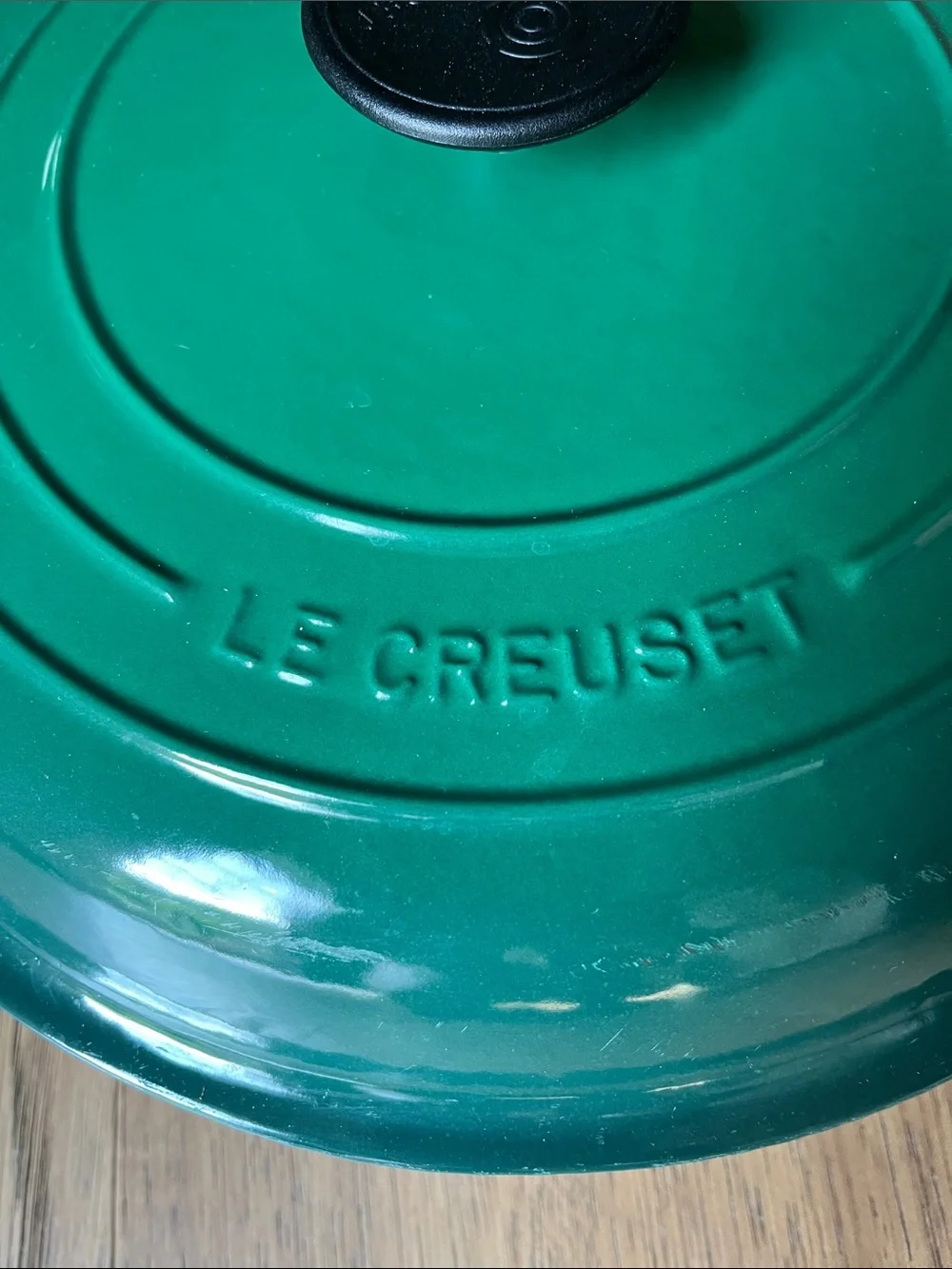 Le Creuset Emerald Green Cast Iron Covered Skillet